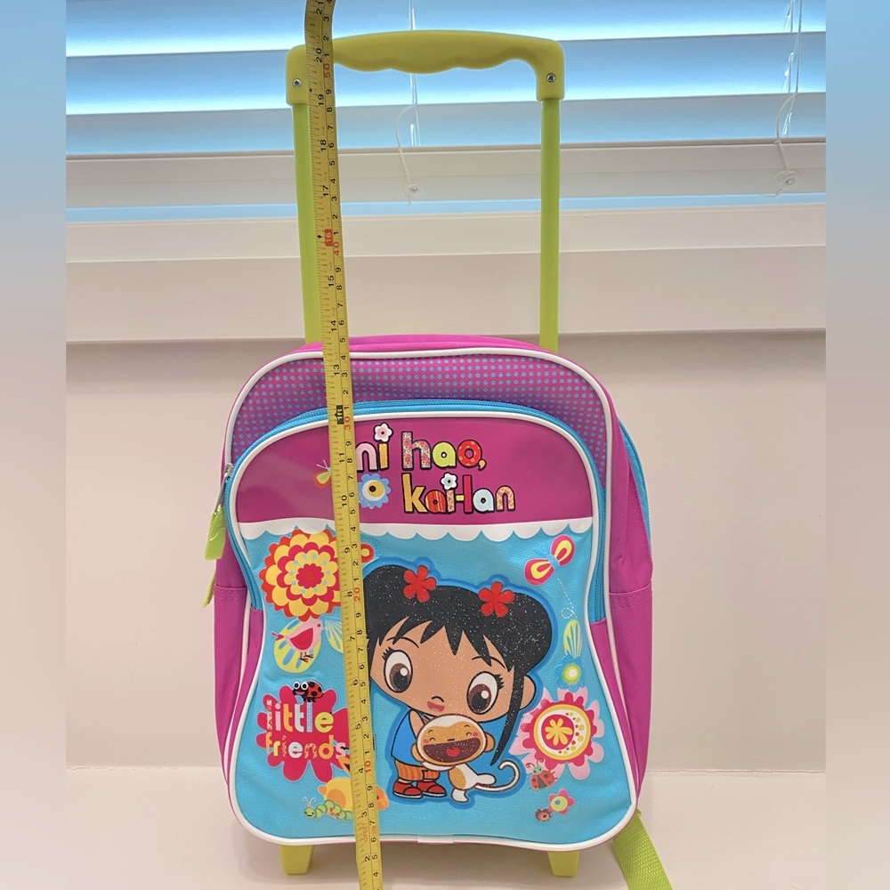 Ni Hao Kai Lan Kids Luggage Backpack with Wheels